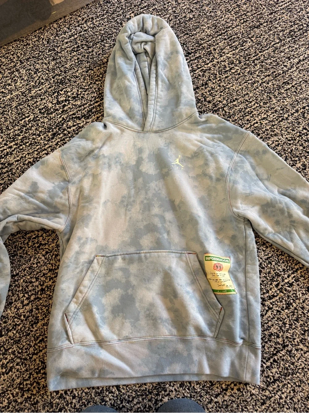 Men’s Jordan x J Balvin hoodie. Circa 2022 Tie Die size S
